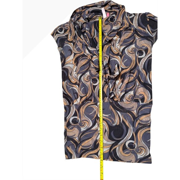 Y2k Sweet Pea Mesh top tunic Abstract Fairy Hippie Festival Empire Whimsigoth lg - Picture 10 of 12